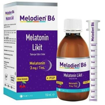 Melodien B6 Melatonin Likit içeren Takviye Edici Gıda 150 ml