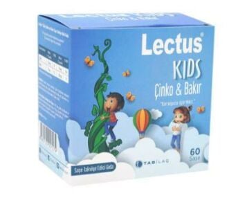 Lectus Kids Çinko ve Bakır içeren Takviye Edici Gıda 60 Saşe