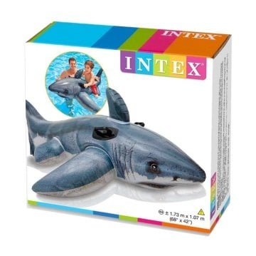 Intex 57525 Gerçekçi Köpekbalığı Deniz Yatağı 173 cm