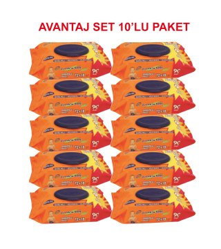 Freshn Soft Islak Mendil (Islak Bebek Havlusu) 90 Yaprak 10'lu Paket