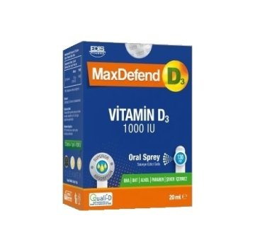 MaxDefend D3 Vitamin 1000 IU Oral Sprey 20 ml