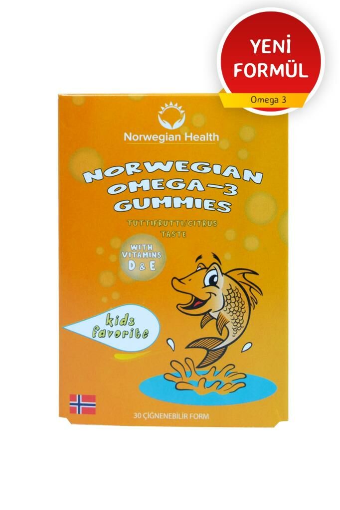 Norwegian Health Omega-3 Gummies 30 Kapsül Çiğnenebilir Balık Yağı