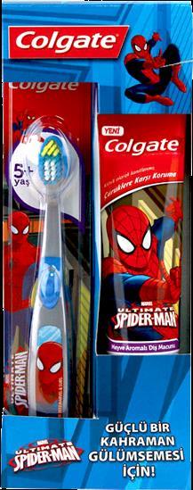 Colgate Spiderman Çocuk Diş Macunu ve Diş Fırçası