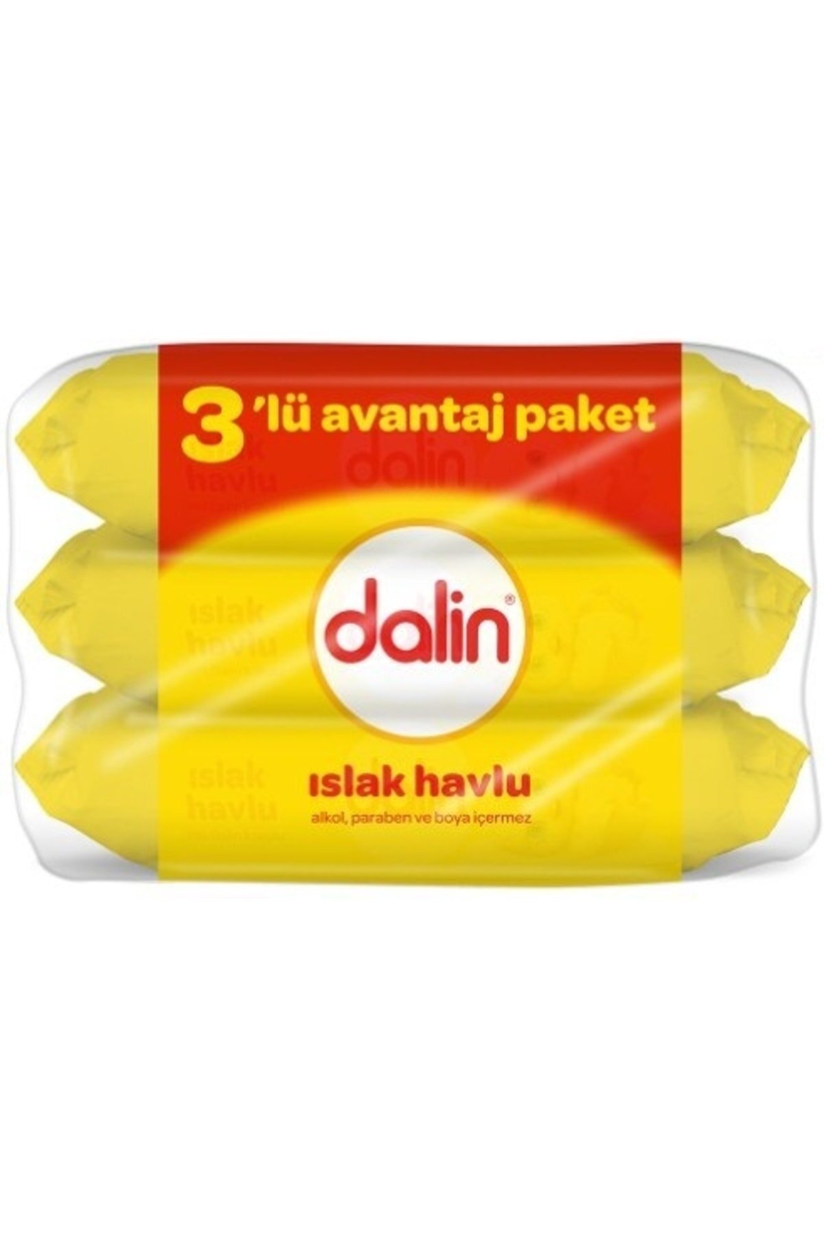 Dalin Kremli Islak Havlu 3'lü Paket