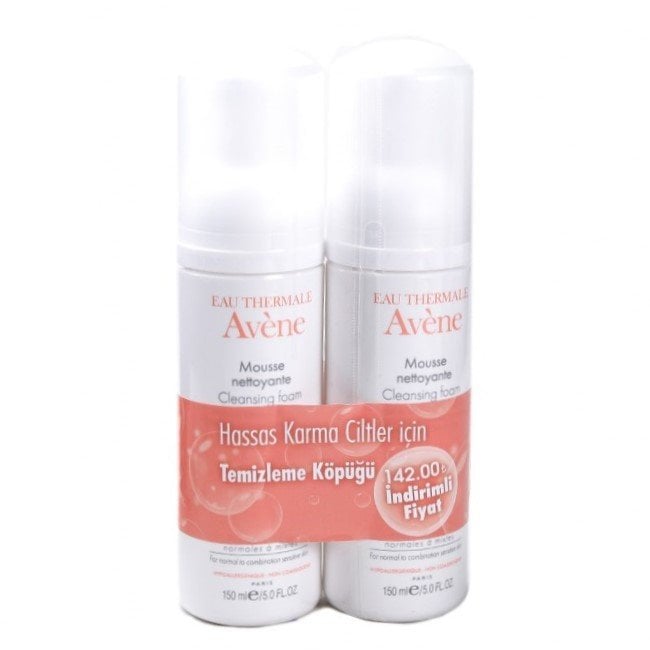 Avene Mousse Nettoyante Yüz Temizleme Köpüğü 150 ml 1+1 Hediyeli