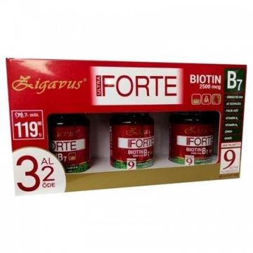 Zigavus Ultra Forte Biotin 30 Tablet 3 Al 2 Öde