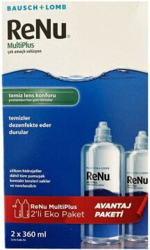 Bausch Lomb Renu Multi Plus Çok Amaçlı Lens Solüsyonu 2 x 360 ml