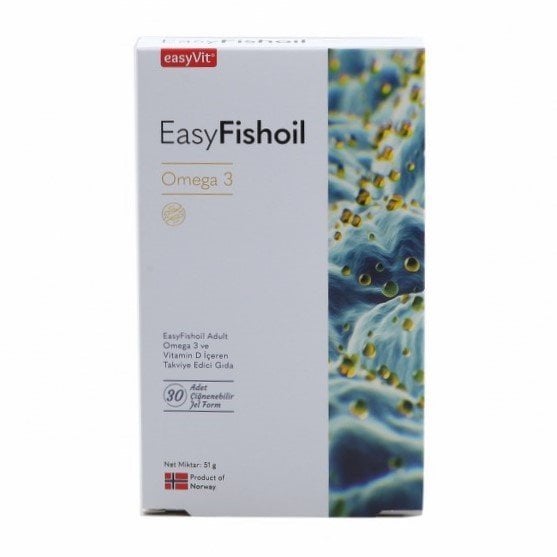 EasyFishOil Omega 3 Yetişkin 30 Adet Çiğnenebilir Jel Form