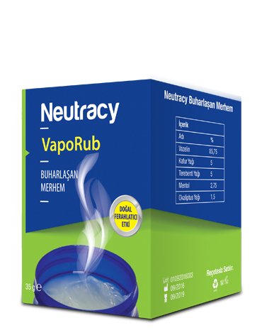 Neutracy VapoRub Buharlaşan Merhem 35 gr