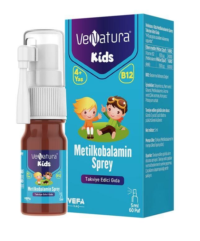 Venatura Kids Vitamin B12 Sprey 5 ml