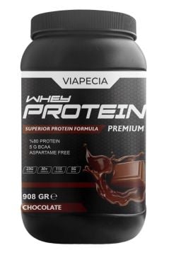 Viapecia Whey Protein Çikolatalı Bol Proteinli 908 Gr Premium