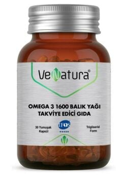 Venatura Omega 3 1600 Balık Yağı 30 Kapsül