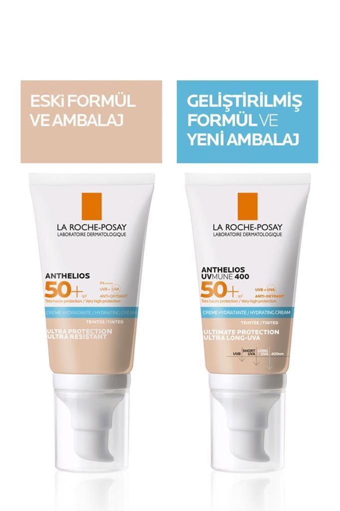 La Roche Posay Anthelios Uvmune 400 SPF50+ Hassas Ciltler İçin Yüksek Korumalı Tinted Renkli Yüz Güneş Kremi