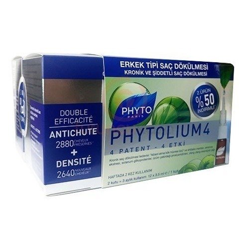 Phyto Phytolium 4 Erkek Tipi Saç Dökülmesine Karşı Etkili Serum 12 x 3,5 ml 2.%50 İndirimli