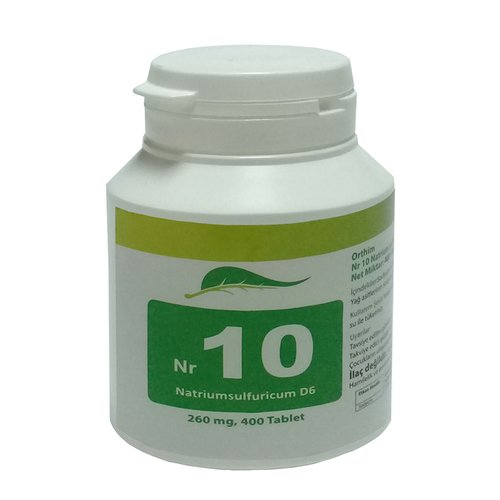 Sas Farma Nr.10 Natrium Sulfuricum D6 400 Tablet