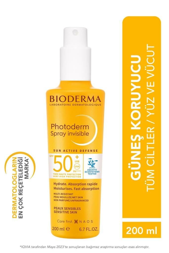 Bioderma Photoderm SPF50+ Güneş Koruyucu Sprey 200 ml