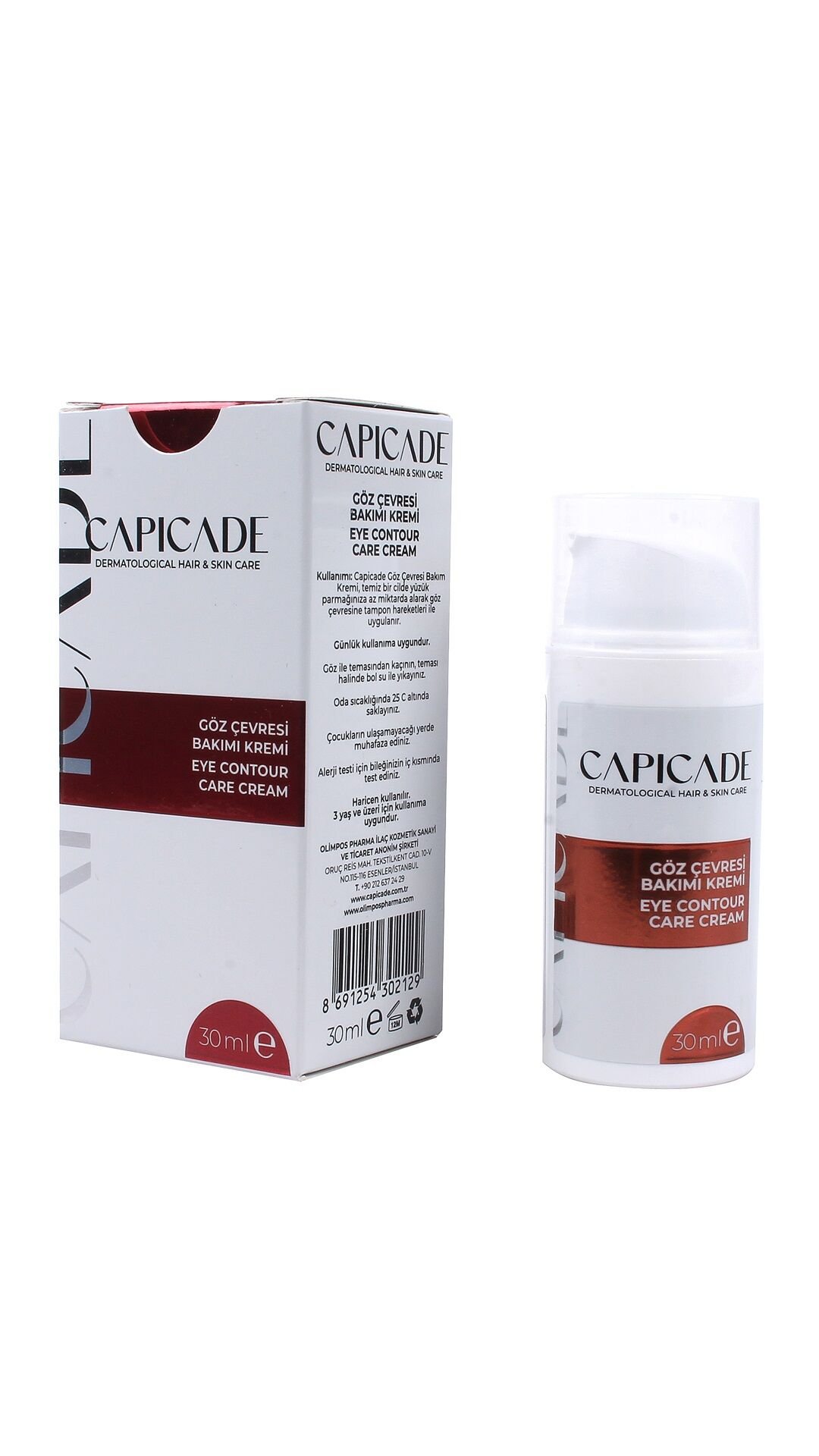 Capicade Göz Çevresi Bakım Kremi 30 ml