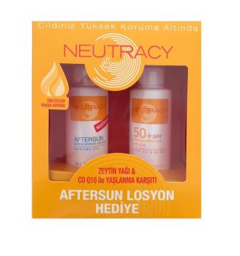 Neutracy Spf 50 + Tüm Ciltler İçin Yaşlanma Karşıtı Güneş Kremi 150 ml + After Sun Losyon Hediye