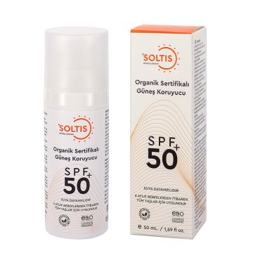 Soltis Organik Sertifikalı Spf 50 Güneş Koruyucu Krem 50 ml