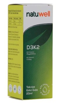 Natuwell D3K2 Damla 20 ml