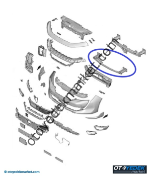 Peugeot 508 (2019-2025) Ön Tampon Darbe Emici Demiri (İthal)