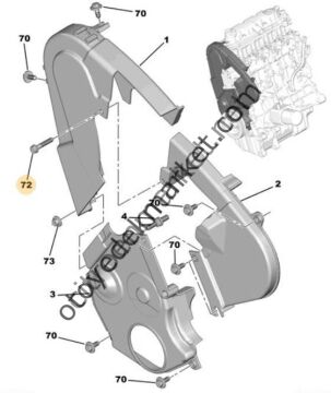 Peugeot Partner Tepe (2009-2018)  Triger Kapak Vidası