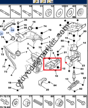 PEUGEOT 106 MOTOR ALT TAKOZU ÇATAL DEMİRİ (İTHAL)