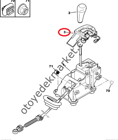 PEUGEOT 307 OTOMATİK VİTES TABLASI (ORJİNAL)