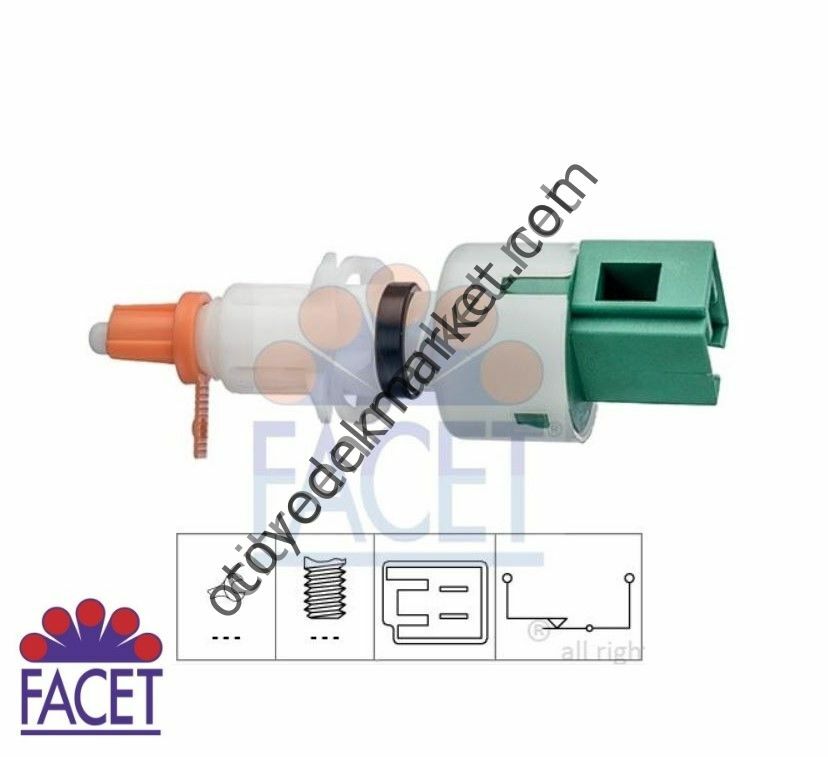 Citroen Nemo (2008-2018) Debriyaj / Fren Pedal Müşürü (Facet)