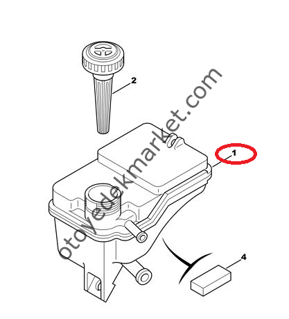 PEUGEOT 306 DİREKSİYON HİDROLİK DEPOSU
