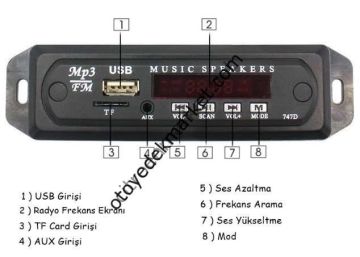 Space Aux USB Mp3 Dönüştürücü