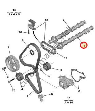 PEUGEOT 307 (2002-2008) 1,6 HDI EKSANTRİK MİLİ EGSOZ (ESTAŞ) DÖKME