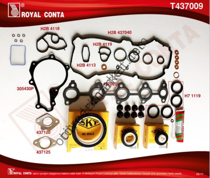 Peugeot 207 (2006-2012) 1.4 Hdi Krank Keçesiz Takım Conta (Royal)