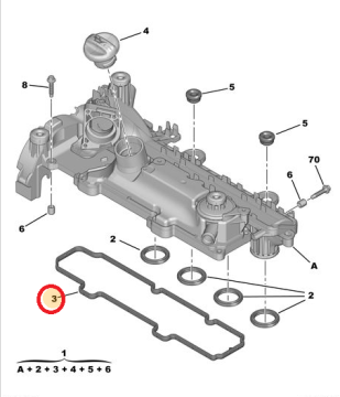 PEUGEOT 207 (2006-2012) 1,4 HDİ SUBAP KAPAK CONTASI (İTHAL)