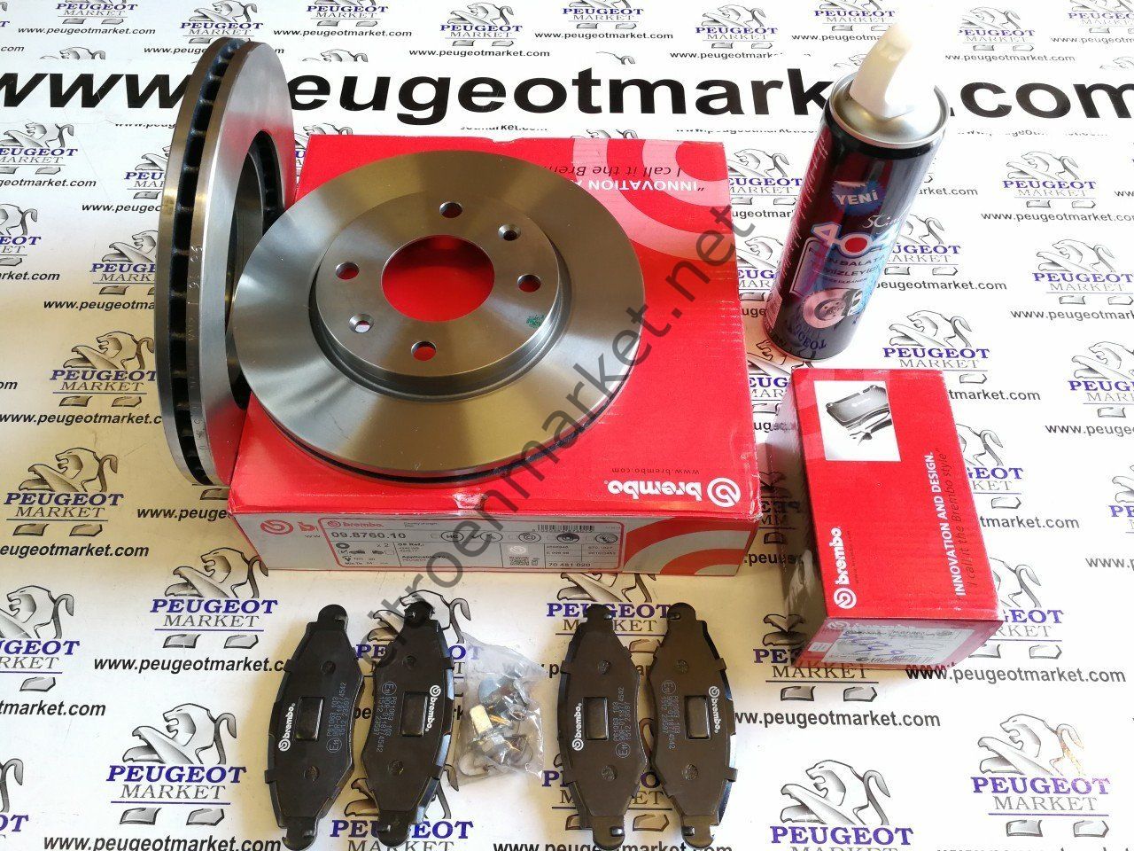 PEUGEOT 206 (1999-2010) BALATA+DİSK TAKIMI (BREMBO)