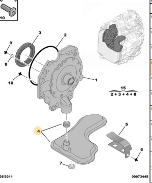 PEUGEOT 206 OTOMATİK ŞANZIMAN YAĞ FİLTRESİ (MAHLE)