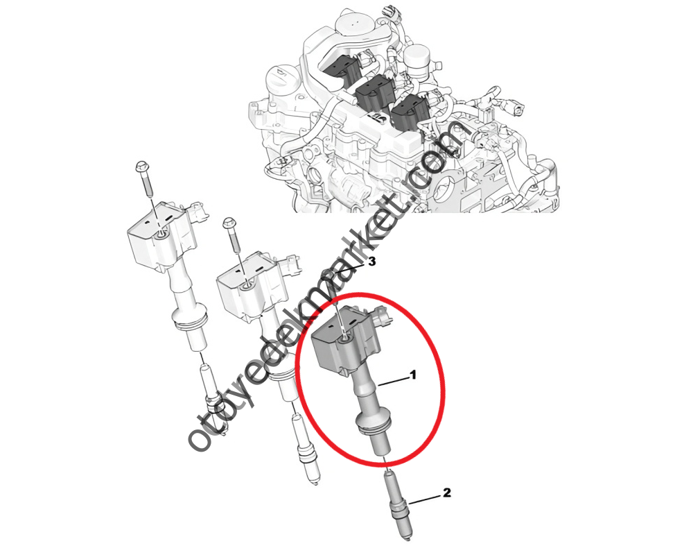 Citroen C3 (2017-2024) 1.2 Turbo Benzinli Ateşleme Bobini (Orijinal)