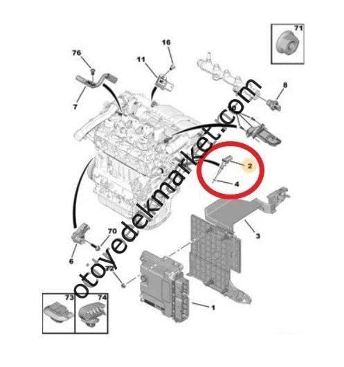 CİTROEN C-ELYSEE  HARARET MÜŞÜRÜ 1.5HDI