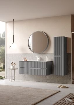 Orka Moonlight 120 Banyo Dolabı Gri ( Boy Dolabı Hariçtir )