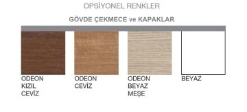 Orka Düden 60 Banyo Dolabı ( Kapaklı ) + Boy Dolabı 40 Odeon Kızıl Ceviz ( Boy Dolabı Dahildir )