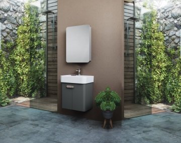 Orka Orbit 55 Banyo Dolabı Antrasit