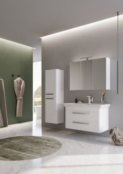 Orka Rose 100 Banyo Dolabı + Boy Dolabı 40 Gri ( Boy Dolabı Dahildir )