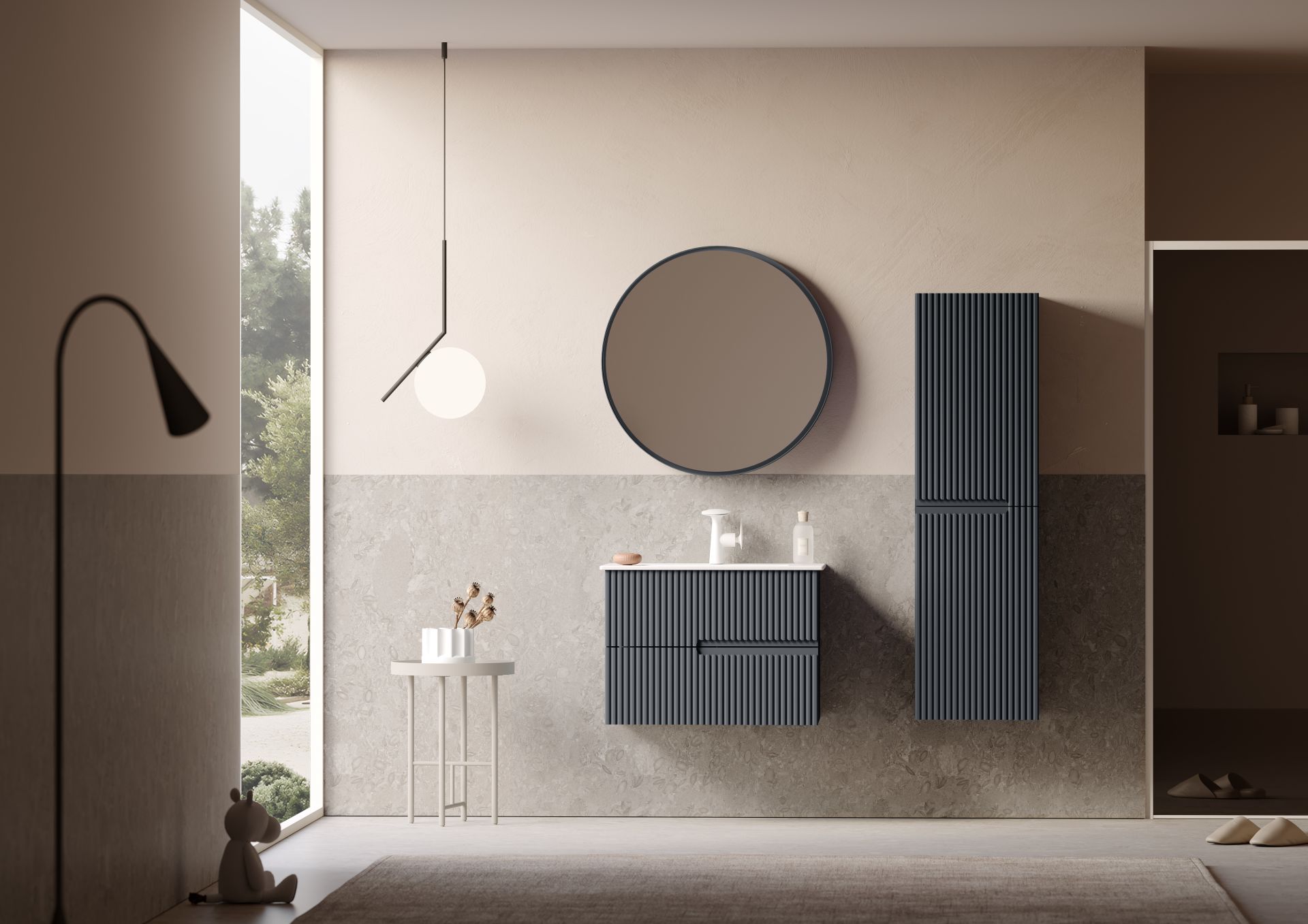 Orka Moonlight 70 Banyo Dolabı Antrasit ( Boy Dolabı Hariçtir )