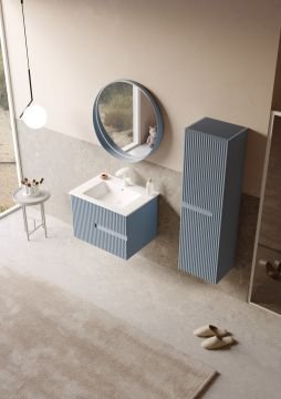 Orka Moonlight 70 Banyo Dolabı Açık Mavi ( Boy Dolabı Hariçtir )