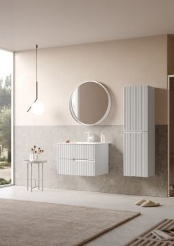 Orka Moonlight 70 Banyo Dolabı Beyaz ( Boy Dolabı Hariçtir )