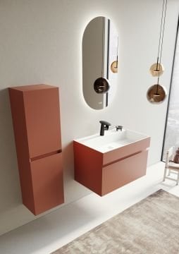 Orka Lusso 80 Banyo Dolabı Tarçin (Boy Dolabı Hariçtir)