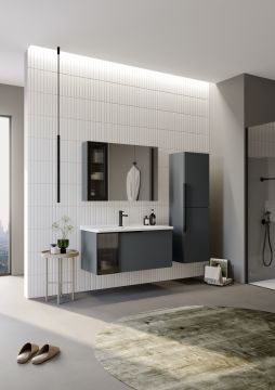 Orka Pure 80 Banyo Dolabı Antrasit (Boy Dolabı Hariçtir)
