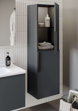 Orka Pure 80 Banyo Dolabı Antrasit (Boy Dolabı Hariçtir)