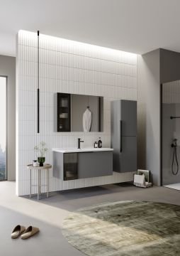Orka Pure 80 Banyo Dolabı Gri (Boy Dolabı Hariçtir)