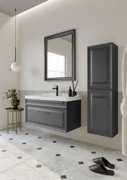 Orka Design 105 Banyo Dolabı Antrasit ( Boy Dolabı Hariçtir )